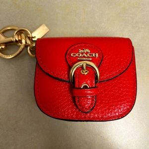 Coach pouch bag charm